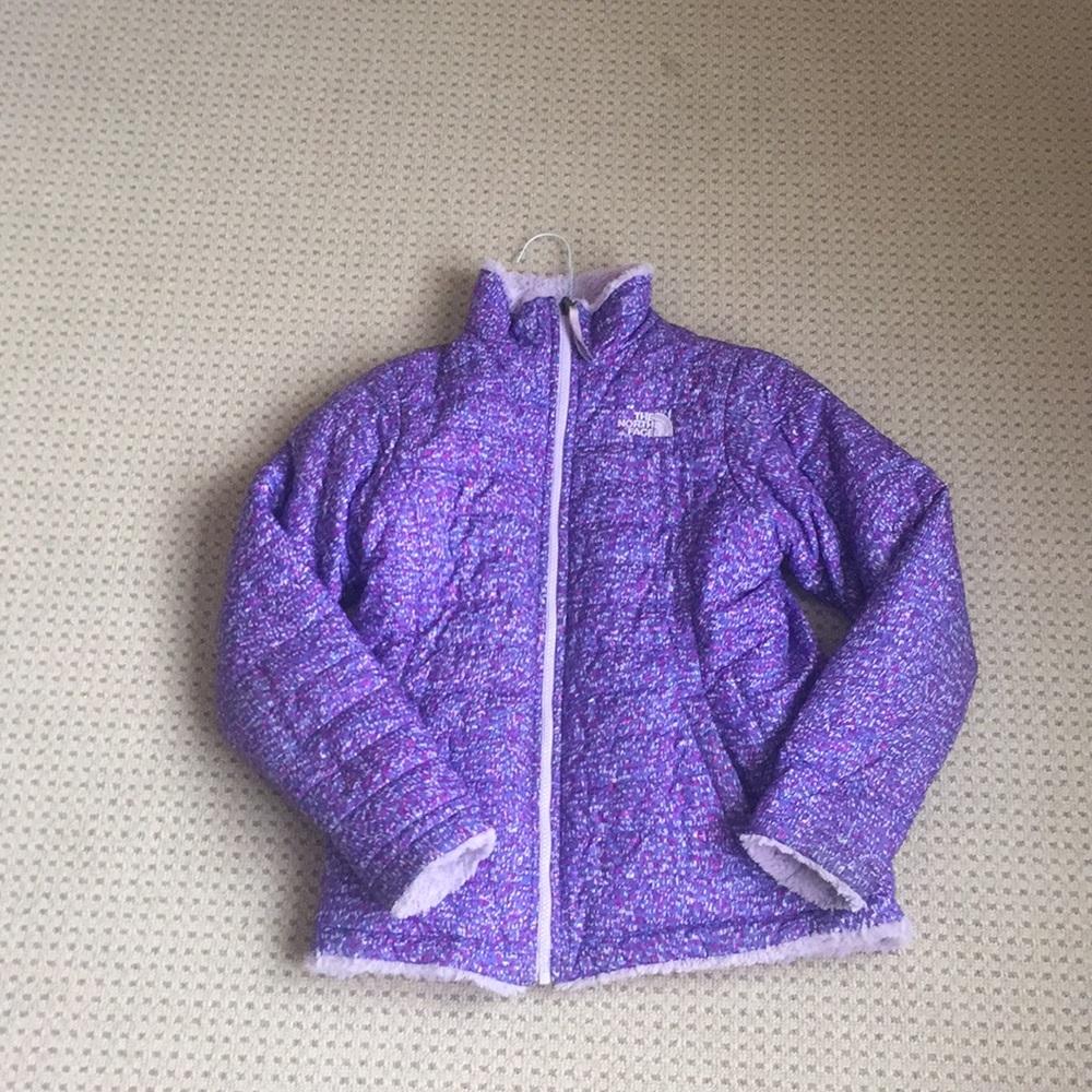 Size 14-16 North Face reversible coat! Used once.